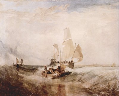 Jetzt für den Maler, Passagiere gehen an Bord von Joseph Mallord William Turner